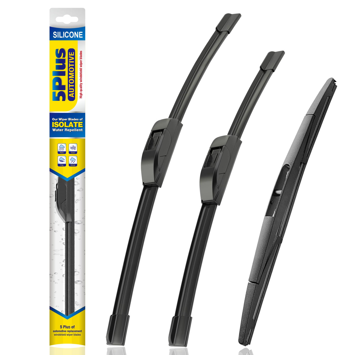 5 PLUS Silicone Windshield Wipers Fits Subaru Impreza 2017-2024 (3 PACK)