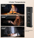 Gritin Book Light Rechargeable, Clip on LED Reading Light for Books in Bed