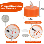 KOABY 12/24/50/100/200/400 Pack LED Tea Lights