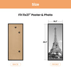 upsimples 12x16 Poster Frame, Easy Slide-In Assembly, White, 3 Pack