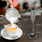 SIMPLETASTE Milk Frother Handheld Electric Foam Maker Battery Operated