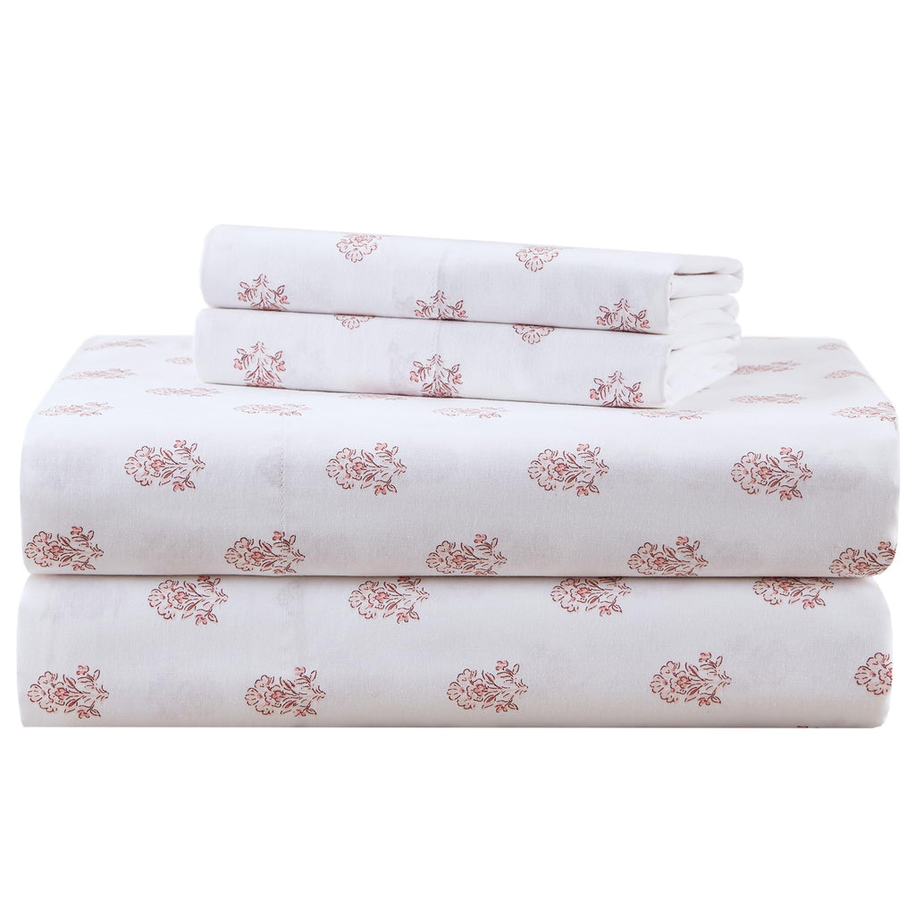 Comfort Spaces 100% Cotton Percale Sheets Twin XL Size 3 Pc, Diamond Sliver