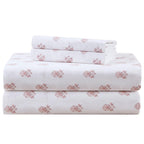 Comfort Spaces 100% Cotton Percale Sheets Twin XL Size 3 Pc, Diamond Sliver
