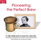 Melitta #4 Unbleached Coffee Filters, Natural Brown Cone Filters, 3-Pack