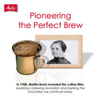 Melitta #4 Unbleached Coffee Filters, Natural Brown Cone Filters, 3-Pack