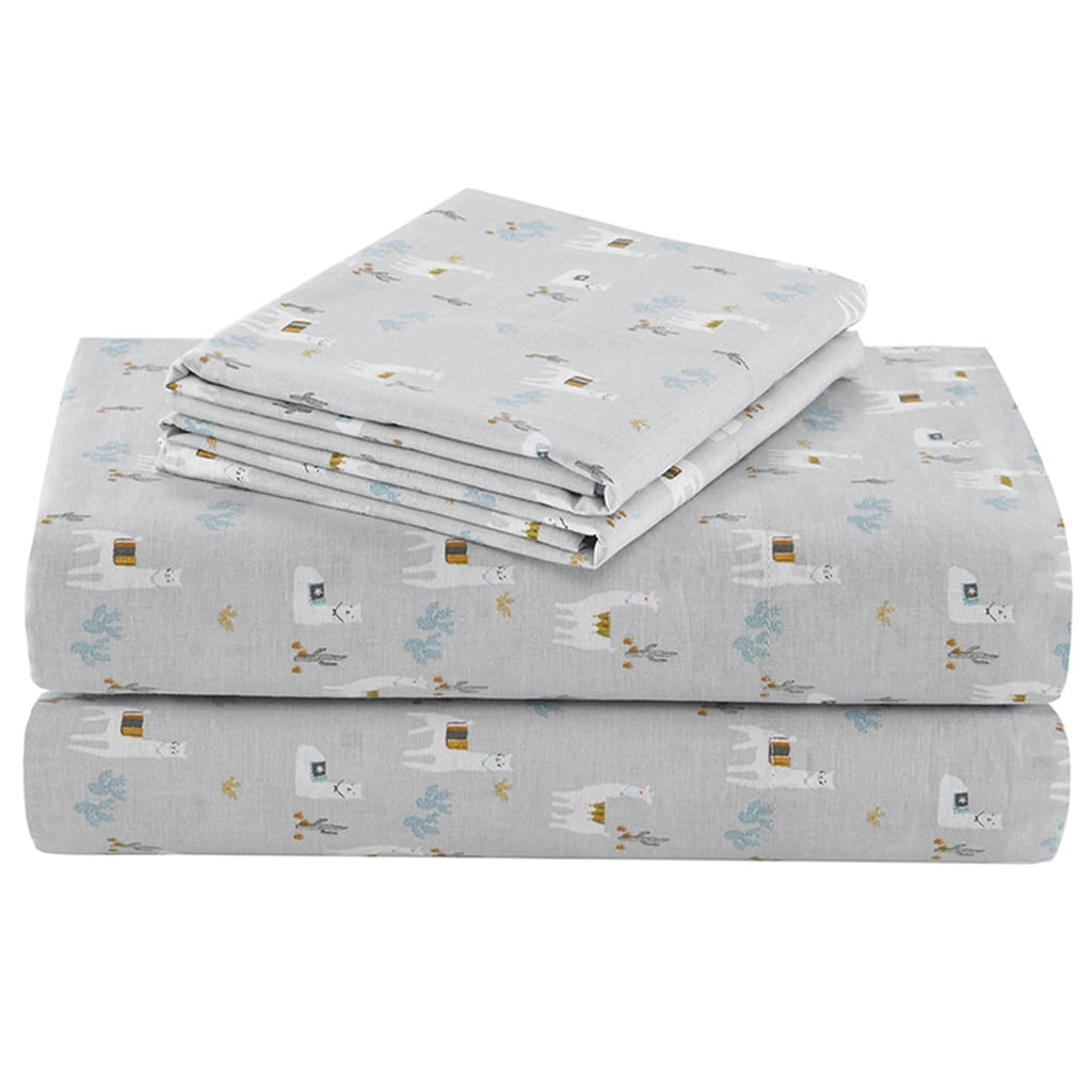 Comfort Spaces 100% Cotton Percale Sheets Twin XL Size 3 Pc, Diamond Sliver