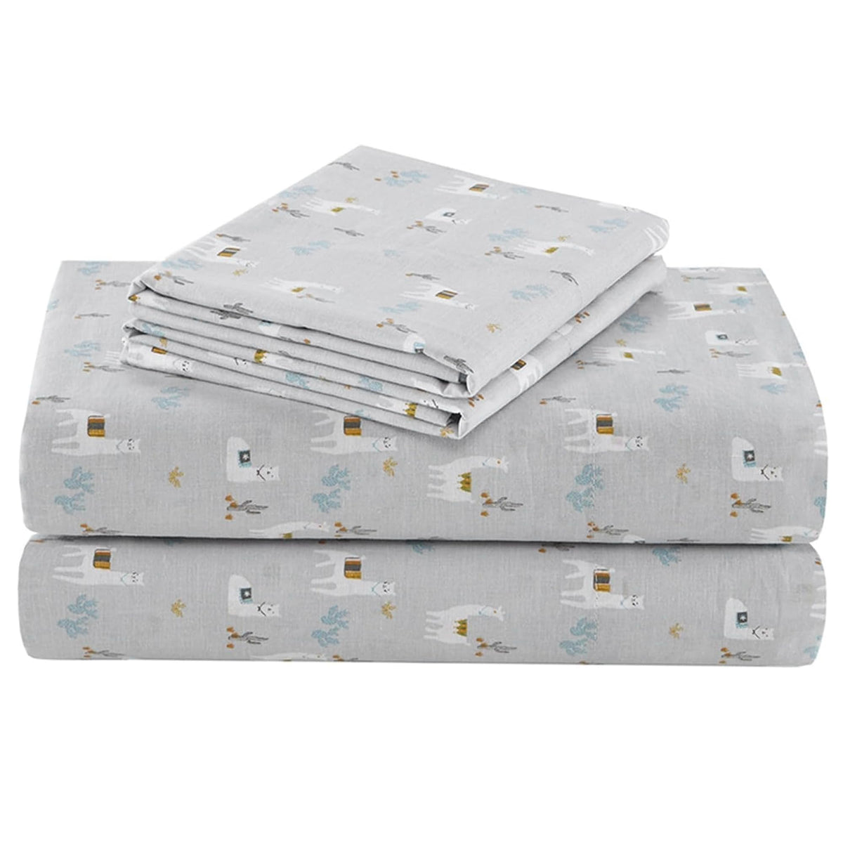 Comfort Spaces 100% Cotton Percale Sheets Twin XL Size 3 Pc, Diamond Sliver