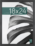 MCS Studio Gallery Poster Frame, 18x24, Black Woodgrain, 1-Pack