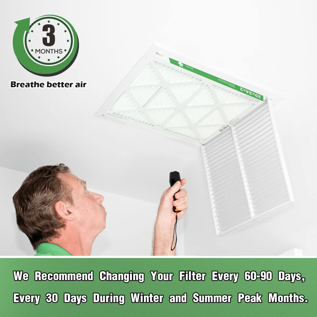 TRIGHTFILTERS 14x20x1 Air Filter 4 Pack, MERV 8 Filter Replacement