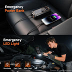 OlarHike Tire Inflator Portable Air Compressor,Dual Power-3*2000mAh &12V DC