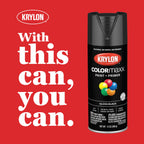 Krylon ColorMaxx 12 Oz. Flat Spray Paint, Black - 1 Each