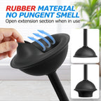 FORASTO 2in1 Toilet Brush & Plunger Set, Bathroom Essentials for Apartment