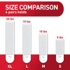 Command 20 lb X-Large Picture Hanging Strips, 16 Pairs White Command Strips Heavy Duty Picture Hanger