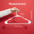 Utopia Home Plastic Hangers 50 Pack – Space Saving Clothes Hanger White