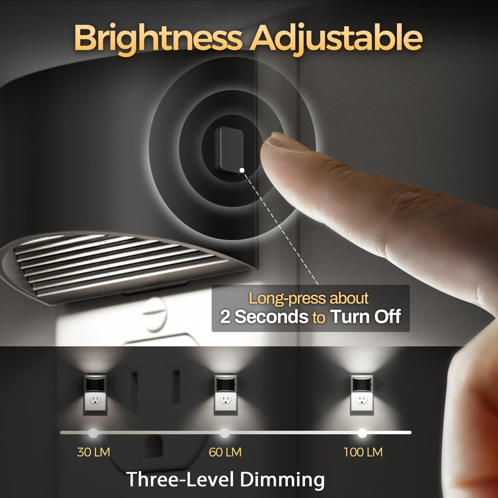 DORESshop Night Light, Night Lights Plug into Wall, Adjustable, 3000K