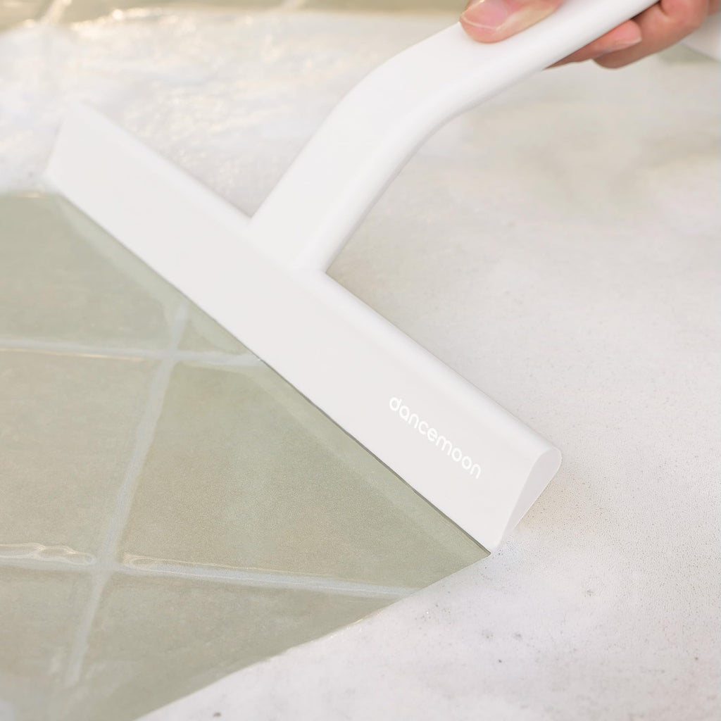 dancemoon JustHang Shower Squeegee with Built-in Hook, 10-Inch Black