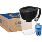 Brita Large 10-Cup Elite Water Filter Pitcher, WQA NSF/ANSI Certified, Reduces 99% of Lead, Microplastics, & 30 Contaminants, BPA-Free, Removes Chlorine Taste & Odor, 1 Filter Included, White