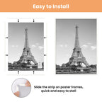 upsimples 12x16 Poster Frame, Easy Slide-In Assembly, White, 3 Pack