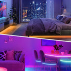 KSIPZE Led Lights for Bedroom 50ft Led Strip Lights with Remote App Control