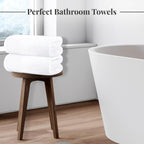 Tens Towels 4 Piece Extra Large Bath Towels 30 x 60 Inches, Dark Grey