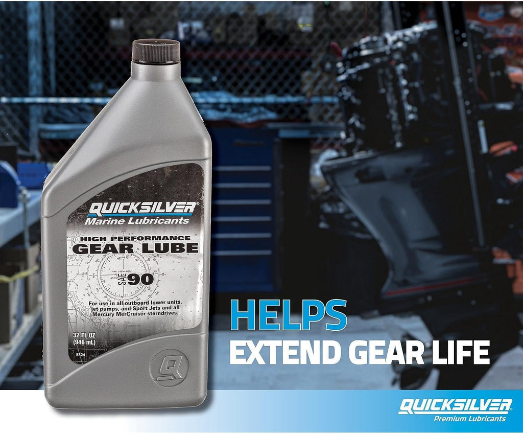 Quicksilver SAE 90 High Performance Gear Lube, 32 oz