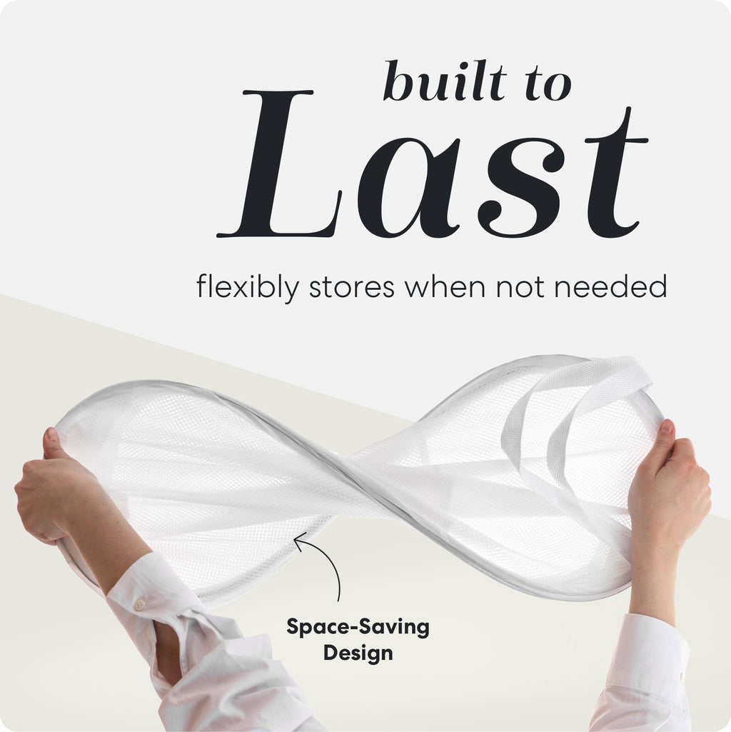 Handy Laundry Collapsible Mesh Pop-Up Hamper with Side Pocket