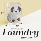 Handy Laundry Collapsible Mesh Pop-Up Hamper with Side Pocket