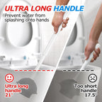 FORASTO 2in1 Toilet Brush & Plunger Set, Bathroom Essentials for Apartment