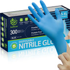 SWIFTLITE Blue Nitrile Gloves Disposable Latex Free, Food Safe
