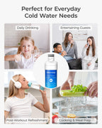 Waterdrop LT1000PC ADQ747935 MDJ64844601 Refrigerator Water Filter, 3 Pack