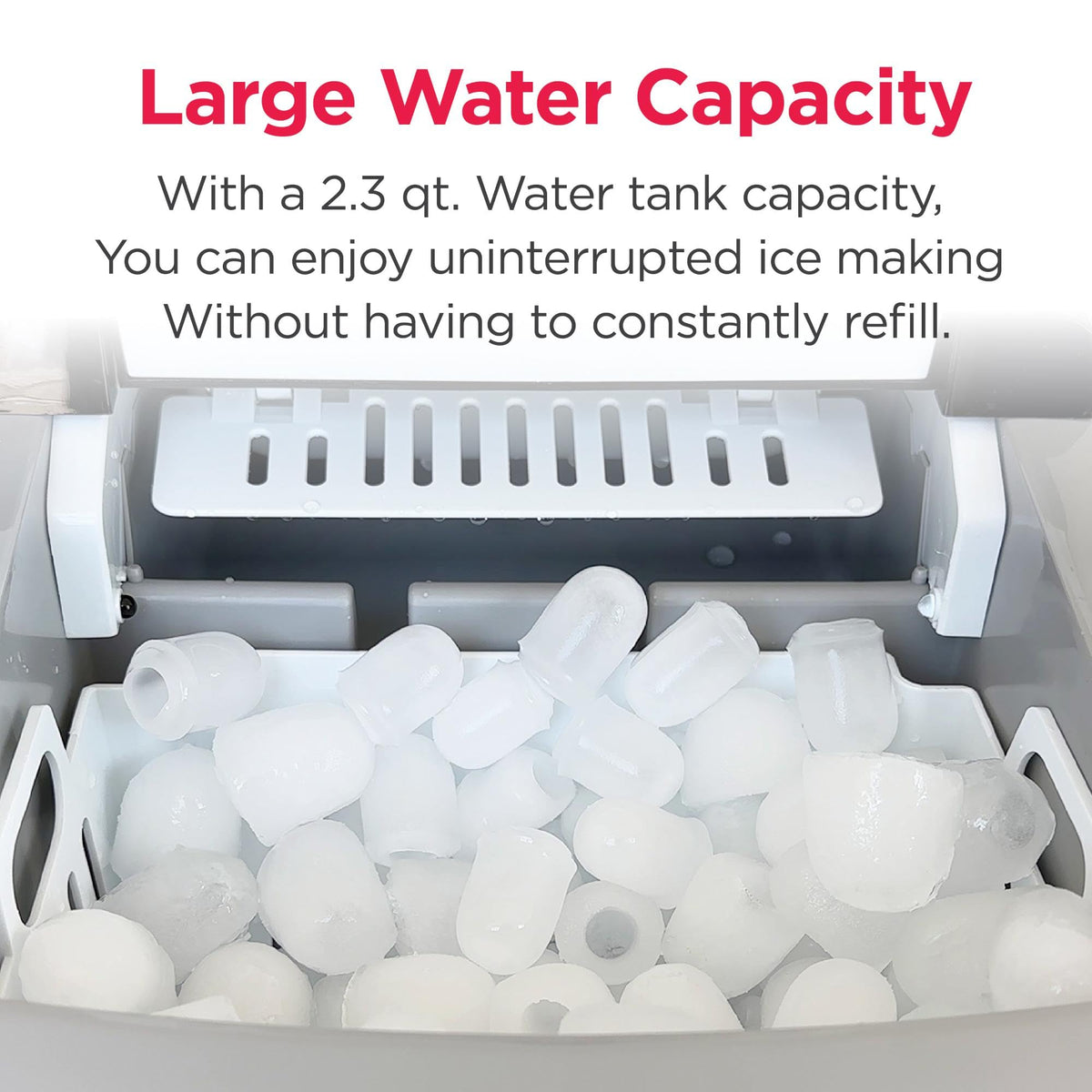 Frigidaire 26 Lbs per Day Portable Compact Maker, Ice Making Machine, Stainless, Medium