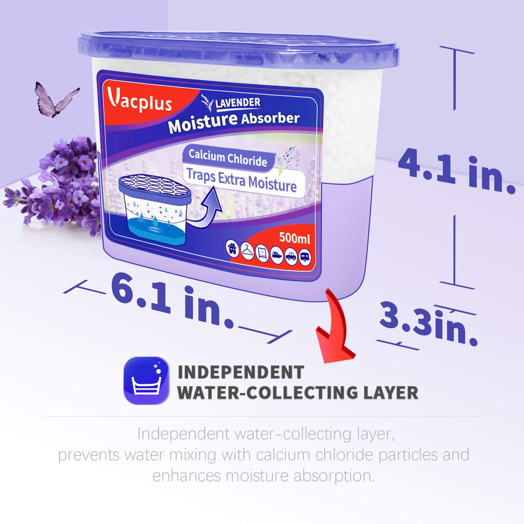 Vacplus Moisture Absorber, 10.5 OZ, Strong Absorption, Fragrance Free