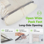 Vacbird Rechargeable Wireless Vacuum Pump + 10 Storage Bags – Compact Space Saver for Travel & Home, Perfect for Clothes, Blankets, Seasonal Organization