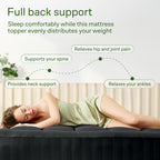 Niagara Sleep Solution Queen Ultra Soft Mattress Topper — Back Pain Relief