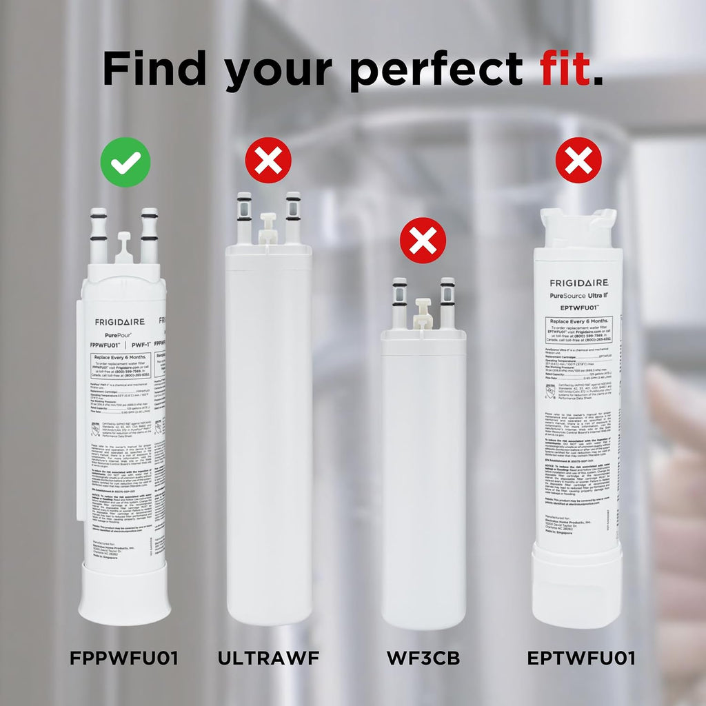 Frigidaire FPPWFU01 PWF-1 Refrigerator Water Filter Replacement, 1 Count