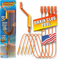 FlexiSnake Drain Weasel Sink Snake Hair Clog Remover Tool Kit, 5 Wands