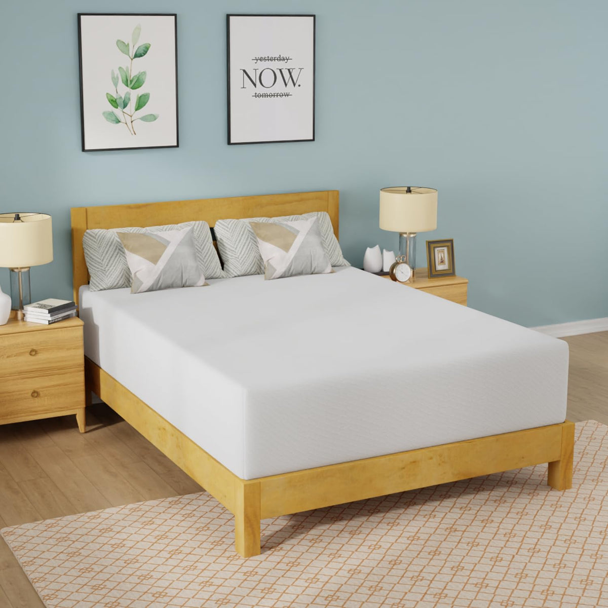 FDW | 5 Inch Twin Mattress | Medium Firm | Gel Memory Foam | White