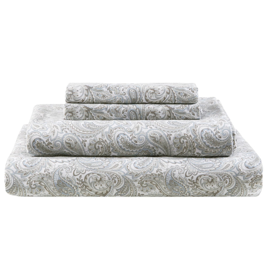 Comfort Spaces 100% Cotton Percale Sheets Twin XL Size 3 Pc, Diamond Sliver