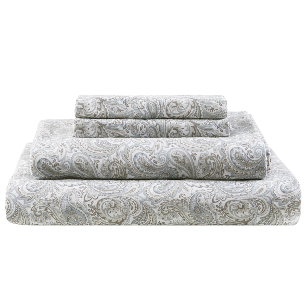 Comfort Spaces 100% Cotton Percale Sheets Twin XL Size 3 Pc, Diamond Sliver