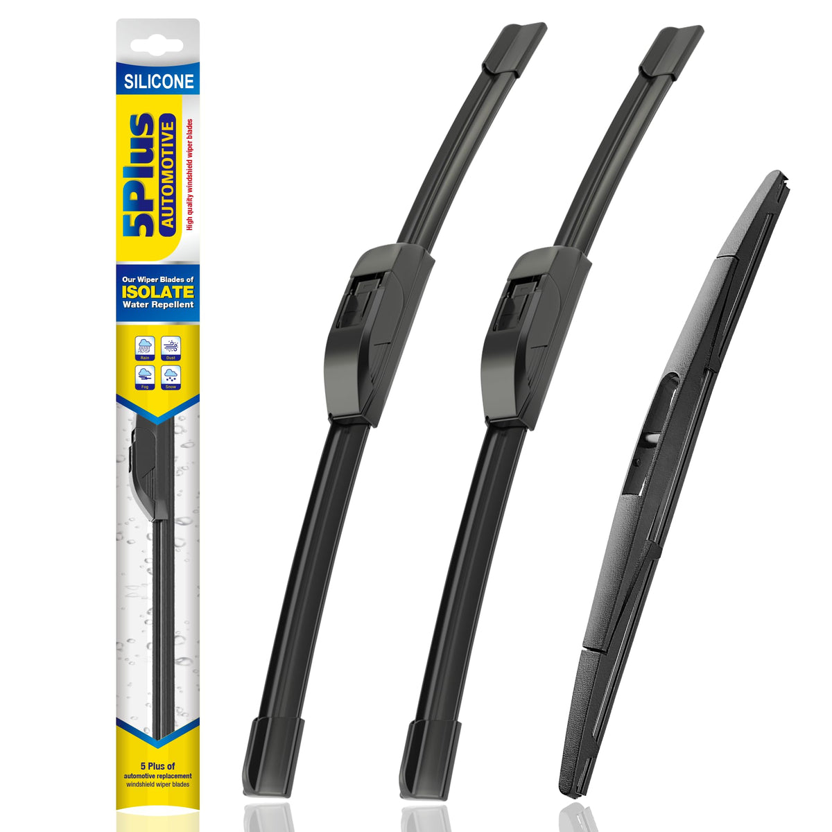 5 PLUS Silicone Windshield Wipers Fits Subaru Impreza 2017-2024 (3 PACK)