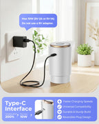 Water Jug Pump for 5 Gallon Bottle – Portable Electric USB-C Charging Dispenser, Dual Powerful Motors, Fast Flow, Fits 2-5 Gallon Jugs – Ideal for Home, Office, Camping, RV, Black