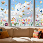 Christmas Window Clings for Glass Windows, Stickers for Window Decorations