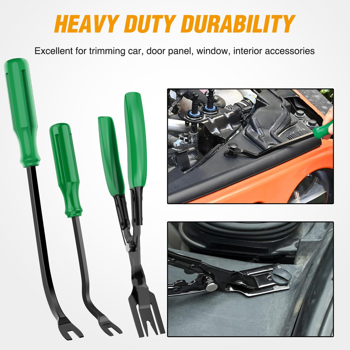 GOOACC 238Pcs Auto Trim Removal Tool and Push Pin Retainer Clip Set