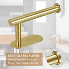 JOPOFI Toilet Paper Holder - Adhesive Toilet Paper Holder - Matte Black