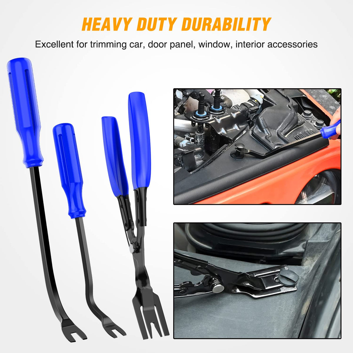 GOOACC 238Pcs Auto Trim Removal Tool and Push Pin Retainer Clip Set