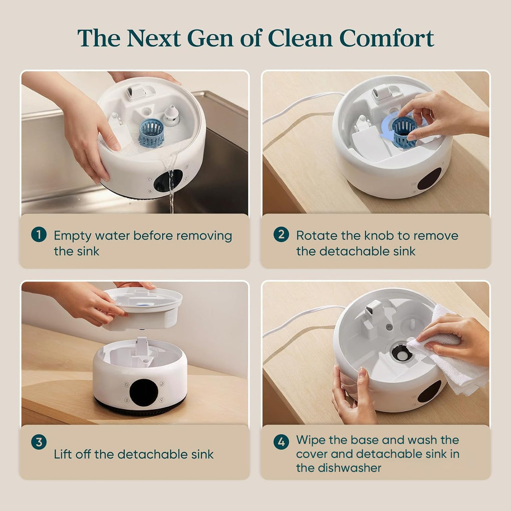 Levoit Top Fill Humidifiers for Bedroom, 2.5L Tank for Large Room, 25dB