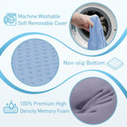BlissTrends Memory Foam Seat Cushion for Office Chair & Car Seat, Black