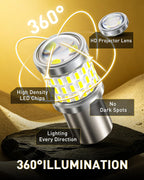 AUXITO 194 LED Bulbs for License Plate Light 168 175 2825 W5W T10 24-SMD 3014 Chipsets 6000K White for Car Dome Door Map Dash Courtesy Cargo License Plate Lights, Pack of 2