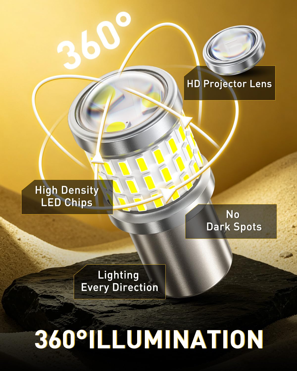 AUXITO 194 LED Bulbs for License Plate Light 168 175 2825 W5W T10 24-SMD 3014 Chipsets 6000K White for Car Dome Door Map Dash Courtesy Cargo License Plate Lights, Pack of 2