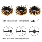 Brizled LED Halloween Lights Indoor Outdoor Orange & Purple String Light